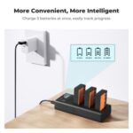 K&F CONCEPT Carregador triplo + 3 Baterias 1250mAh - LP-E17 - Imagem 5