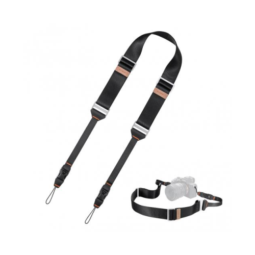 K&F CONCEPT Correia Preta para Câmara 45mm KF13.132V1