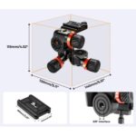 K&F CONCEPT GD-3W Cabezal de 3 ejes de aluminio - Imagen 3