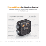 K&F CONCEPT Iluminador LED RGB - Imagem 2