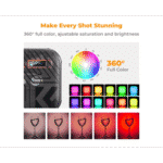 K&F CONCEPT Iluminador LED RGB - Imagem 3