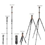 K&F CONCEPT KF09.112 Tripé (c/monopé) + Cabeça de rótula - Imagem 2