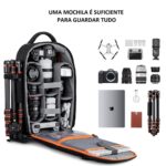 K&F CONCEPT KF13.140 Multifunctional Camera Backpack - Imagem 4
