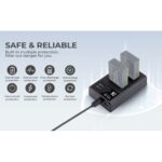 K&F CONCEPT KF28.0008 Carregador Rápido Duplo LP-E17 p/Canon - Imagem 9