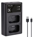 K&F CONCEPT KF28.0009 Cargador rápido dual NP-FW50 para Sony