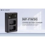 K&F CONCEPT KF28.0009 Cargador rápido dual NP-FW50 para Sony - Imagen 2