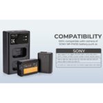 K&F CONCEPT KF28.0009 Cargador rápido dual NP-FW50 para Sony - Imagen 4