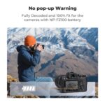 K&F CONCEPT KF28.0034 USB-C NP-FZ100 2600mAh Batería para Sony - Imagen 3