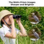 K&F CONCEPT KF33.070 Binóculos BAK-4 Prisma Waterproof IP65 - Imagem 4