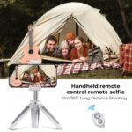 K&F CONCEPT MS02 Mini-Tripé p/ Smartphone Selfie Stick - Cinza - Imagem 4