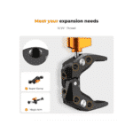 K&F CONCEPT Super Clamp MS15 60mm - Imagen 3