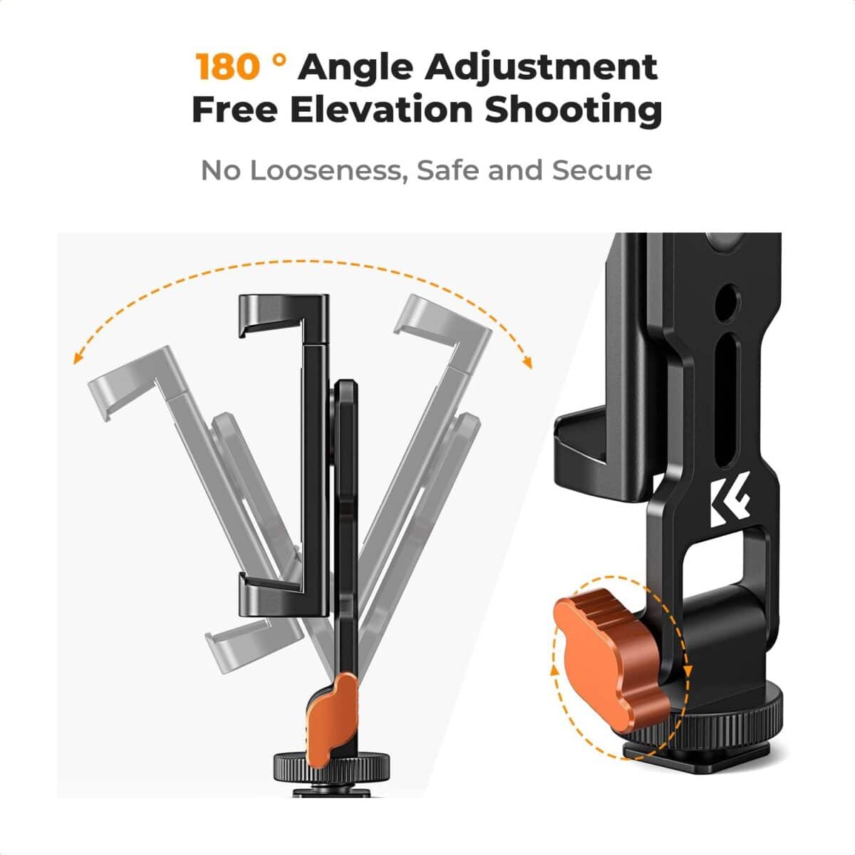 K&F CONCEPT Soporte para teléfono móvil para trípode KF31.094 - Imagen 6
