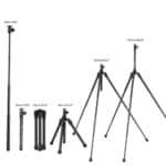 K&F CONCEPT T224A4+ BH-18L Trípode portátil + Soporte para smartphone - Imagen 3