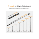 K&F CONCEPT Tripé com Selfie Stick 2 em 1 com Controle Remoto - Imagem 2