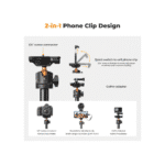 K&F CONCEPT Tripé com Selfie Stick 2 em 1 com Controle Remoto - Imagem 3