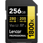 LEXAR Pro Gold SDXC 256GB 280MB/s V60 UHS-II (U3)