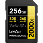 LEXAR Pro Gold SDXC 256GB 300MB/s V90 UHS-II (U3)