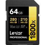 LEXAR Pro Gold SDXC 64GB 280MB/s V60 UHS-II (U3)