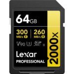 LEXAR Pro Gold SDXC 64GB 300MB/s V90 UHS-II (U3)