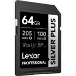 LEXAR Pro Silver Plus SDXC 64GB 205MB/s V30 UHS-I (U3) - Imagen 2