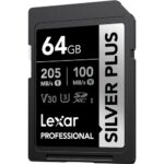 LEXAR Pro Silver Plus SDXC 64GB 205MB/s V30 UHS-I (U3) - Imagen 3