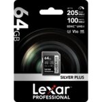 LEXAR Pro Silver Plus SDXC 64GB 205MB/s V30 UHS-I (U3) - Imagen 6
