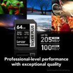 LEXAR Pro Silver Plus SDXC 64GB 205MB/s V30 UHS-I (U3) - Imagen 7