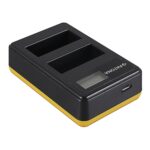 PATONA Carregador Duplo c/ LCD USB p/ 2x Canon LP-E8 - Imagem 3