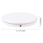 PULUZ 360º Mesa Giratoria USB 45cm - Blanco - Imagen 2