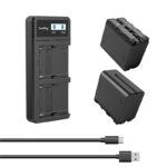 Kit de cargador SMALLRIG 3823 + baterías NP-F970 7800mAh