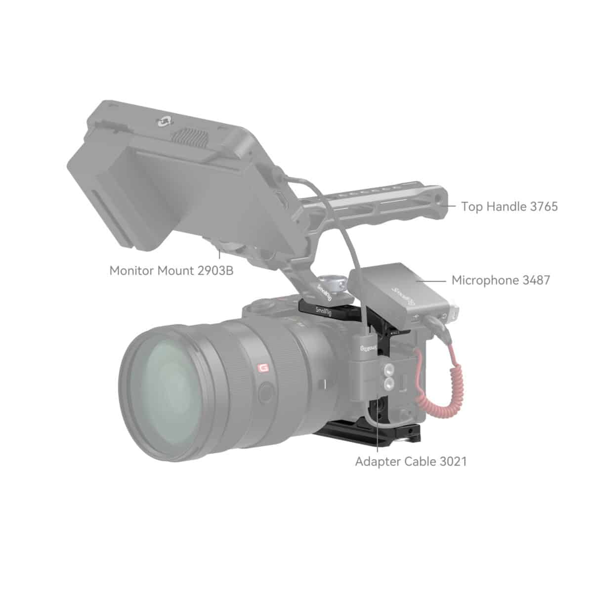 SMALLRIG 4337 Half Cage p/ Sony Alpha 6700/6600/6500/6400 - Imagem 4