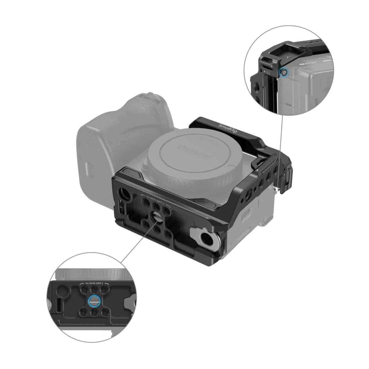 SMALLRIG 4337 Half Cage p/ Sony Alpha 6700/6600/6500/6400 - Imagem 9