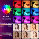 ULANZI B01002 Iluminador Vídeo LED LT002 (Bi-color + RGB) - Imagem 5