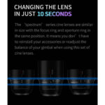 7ARTISANS 50mm T2.0 Spectrum Prime Cine Canon RF - Imagem 19