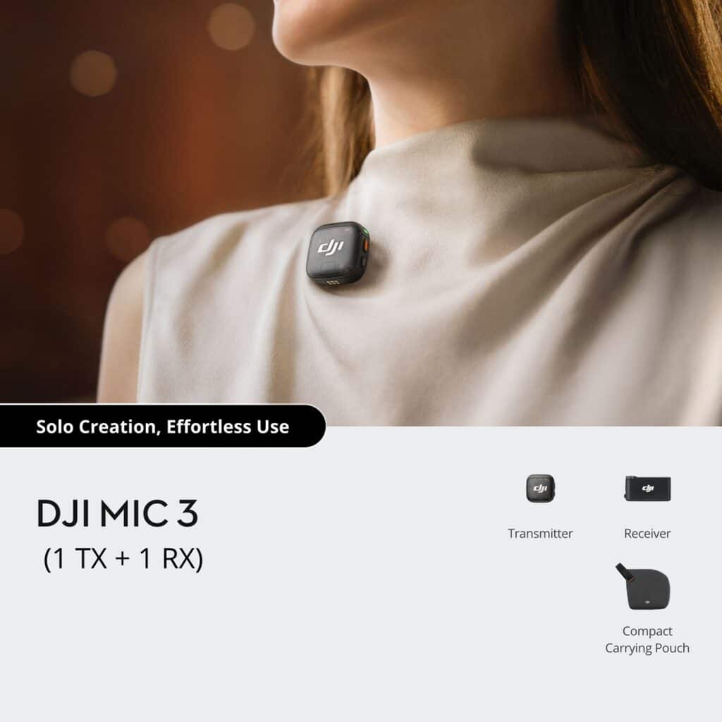 DJI Mic 3 1 TX 1 RX 2