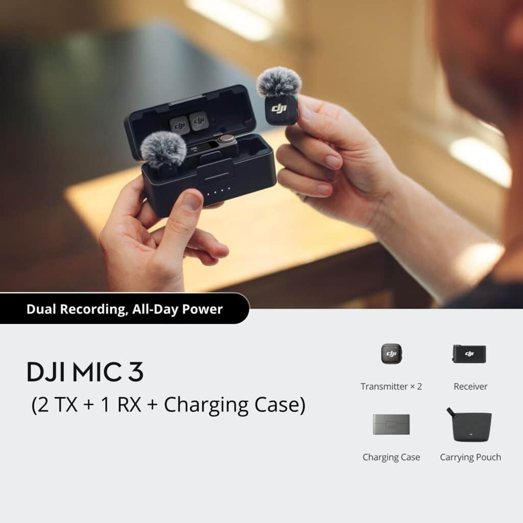 DJI Mic 3 2 TX 1 RX Charging Case 2