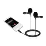 BOYA BY-LM400 Microfone Lapela Duplo p/Smartphones
