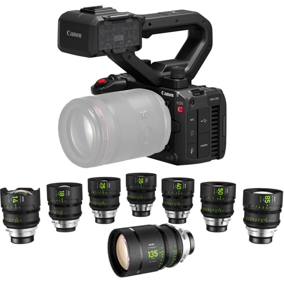 Bundle Canon 8 Canon EOS C50 + Nisi Athena Prime T2.4/1.9 8-Lens Master kit (BUNDLE) - Imagen 1