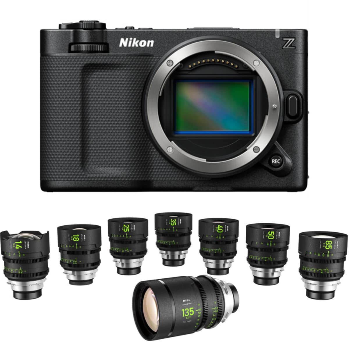 Bundle Nikon 8 Nikon ZR + NiSi Kit Master 8 Objetivas Athena Prime (BUNDLE) - Imagen 1