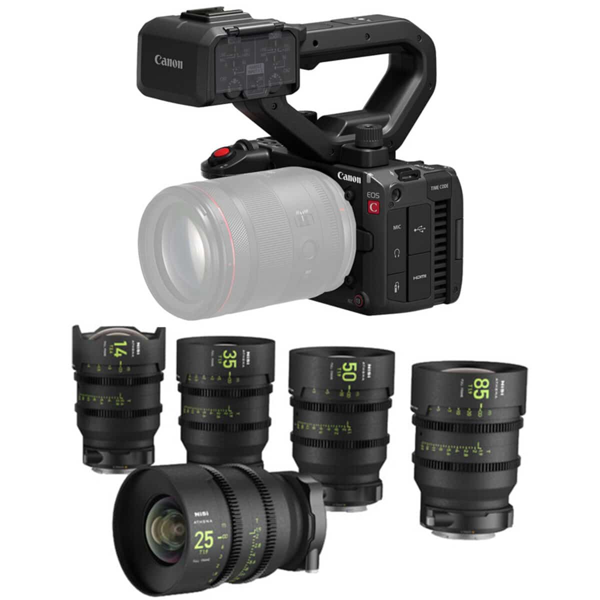 Bundle canon 5 Canon EOS C50 + Nisi Athena Prime T2.4/1.9 5-Lens kit (BUNDLE) - Imagen 1
