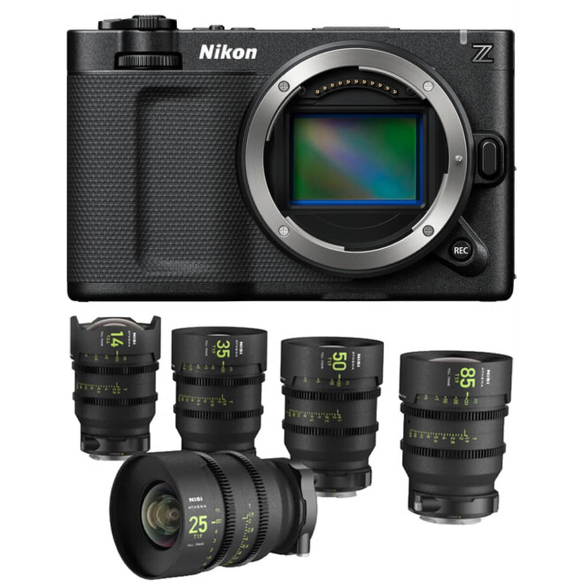 Bundle nikon 5 Nikon ZR + NiSi Kit 5 Objetivas Athena Prime (BUNDLE) - Imagem 1