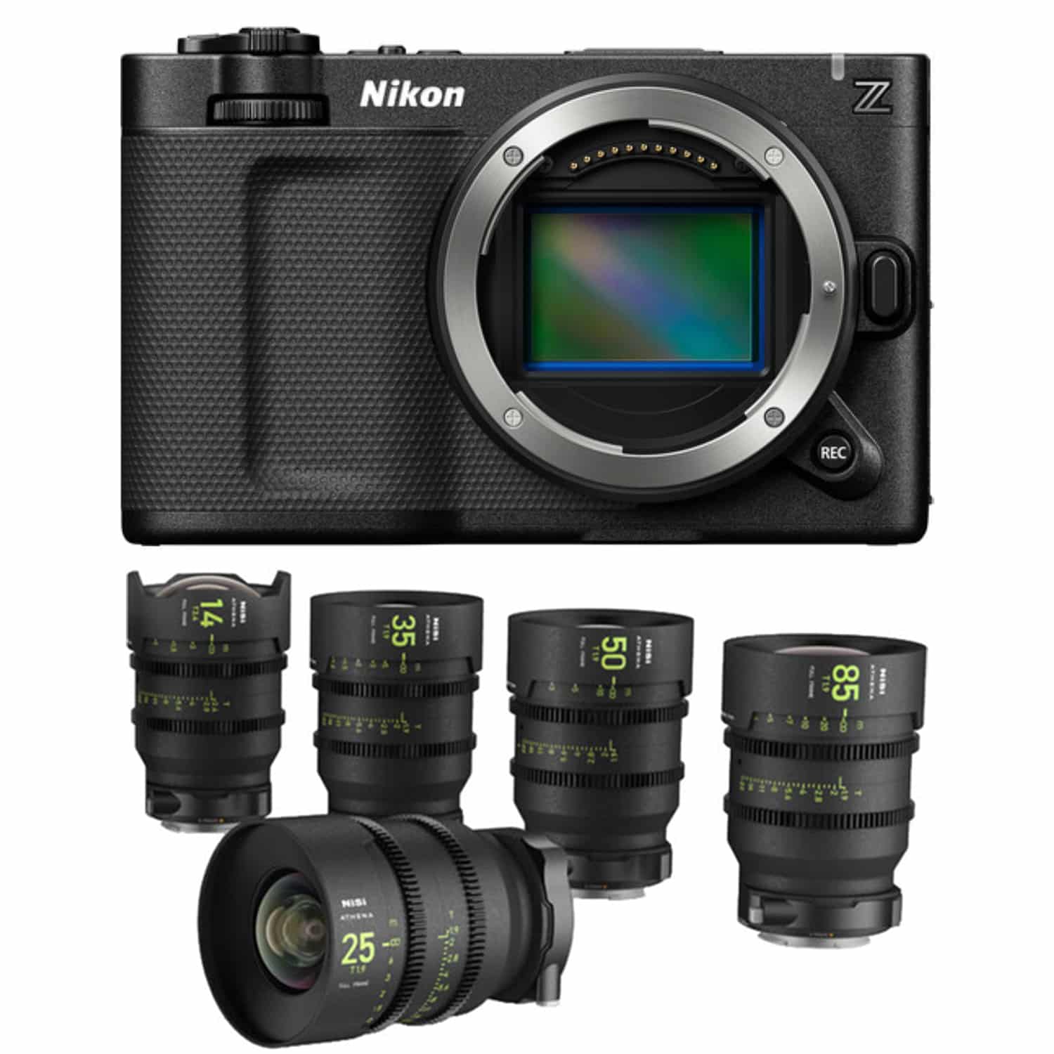 Bundle nikon 5 Nikon ZR + NiSi Kit 5 Objetivas Athena Prime (BUNDLE) - Imagen 1