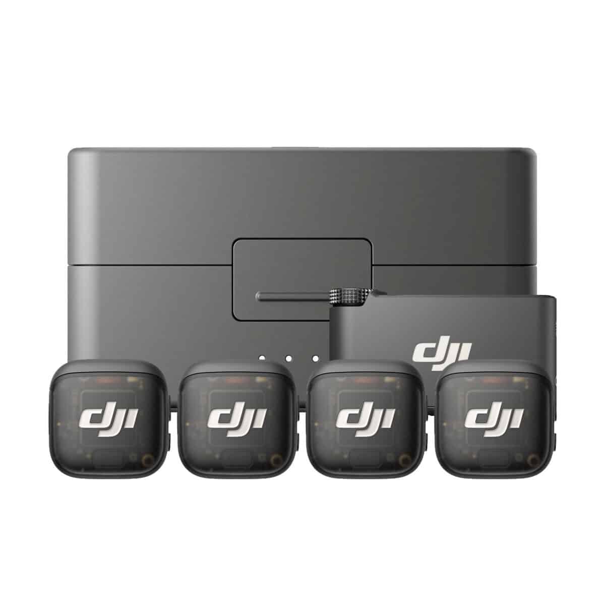 DJI-Mic-3---4-TX-+-1-RX-+-Caixa-de-Carregamento DJI Mic 3 (4 TX + 1 RX + Caixa de Carregamento)
