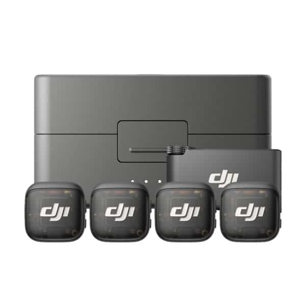 DJI Mic 3 (4 TX + 1 RX + Caixa de Carregamento)