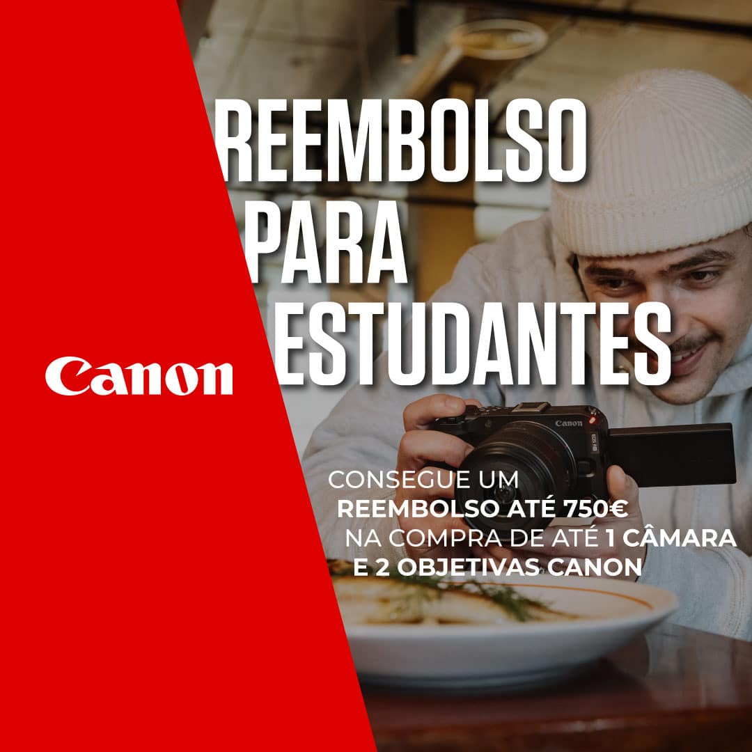Canon – Até 750€ de Reembolso para Estudantes