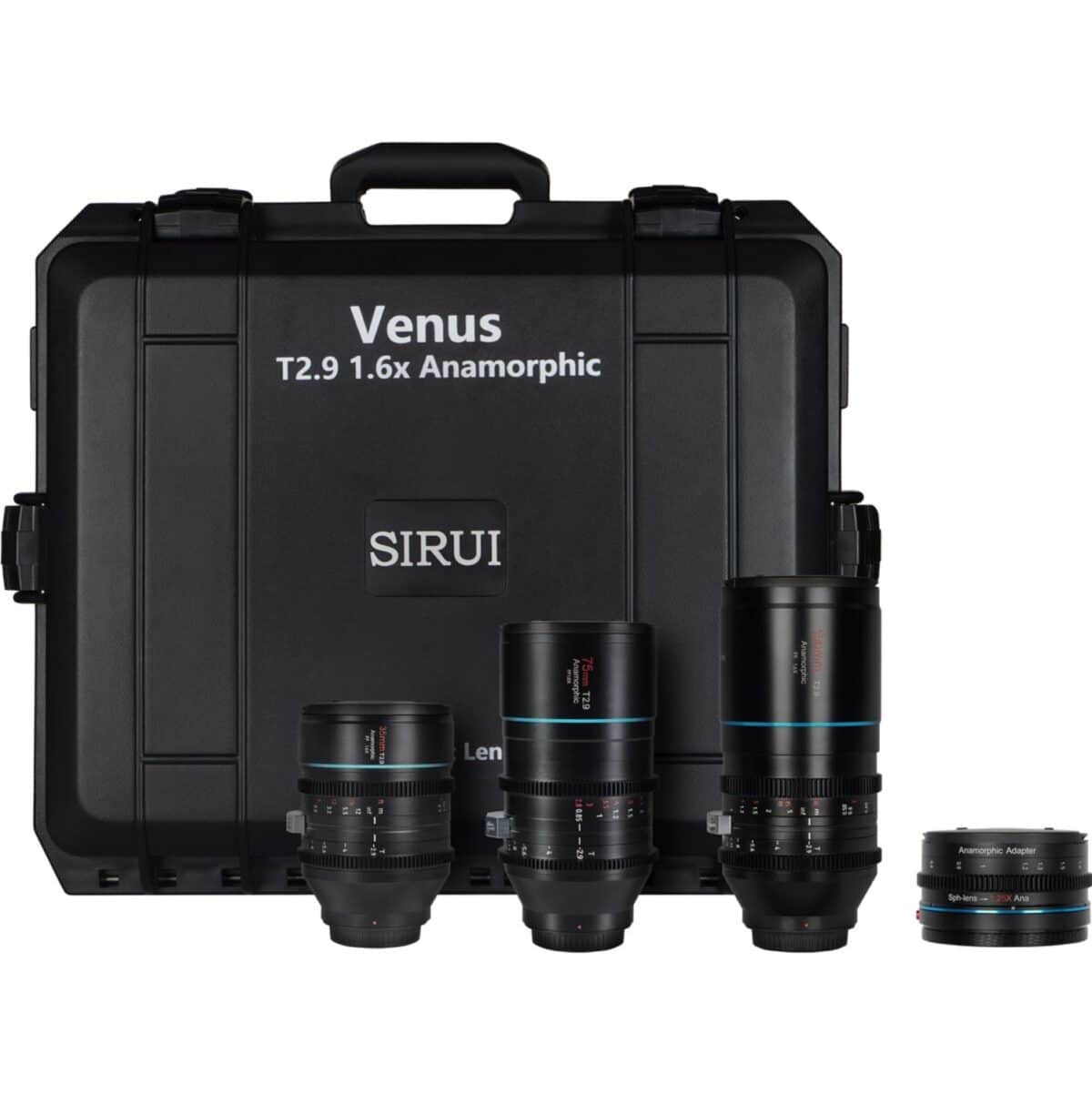 SIRUI Kit Venus T2.9 1.6x 35mm+75mm+150mm+Adaptador 1.25x - Sony E - Imagem 1