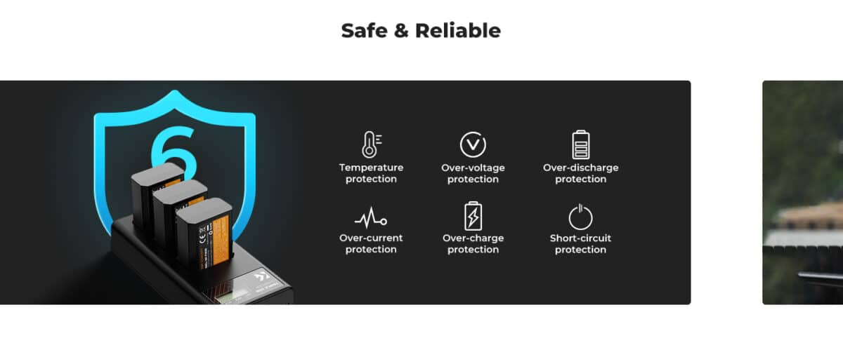 K&F CONCEPT KF28.0037 Kit Carregador Triplo + 3 Baterias NP-FW50 p/Sony - Imagem 3