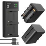 K&F CONCEPT KF28.0047 Kit Cargador Doble USB-C + 2 Baterías NP-F970 6600mAh