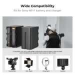 K&F CONCEPT KF28.0047 Kit Carregador Duplo USB-C + 2 Baterias NP-F970 6600mAh - Imagem 3