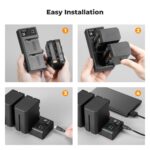 K&F CONCEPT KF28.0047 Kit Carregador Duplo USB-C + 2 Baterias NP-F970 6600mAh - Imagem 7